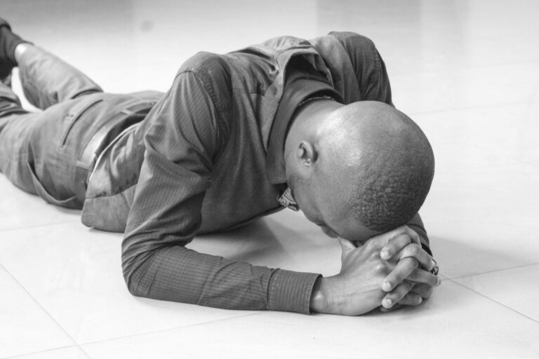 A person in prayer
